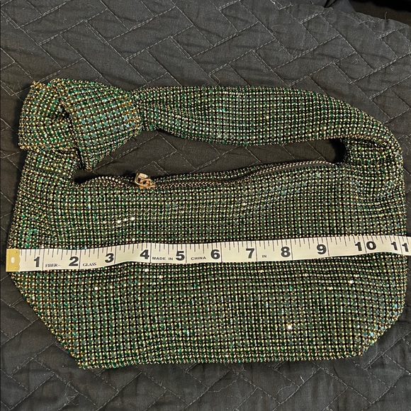 Green Rhinestone Handbag - Picture 3 of 5